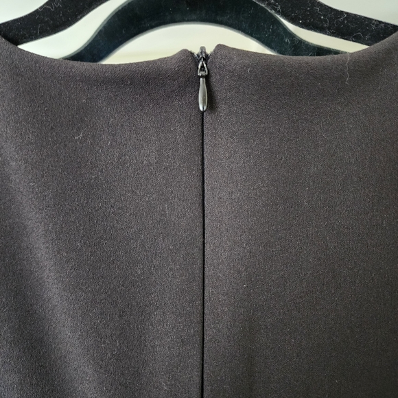 Laura Petite simple black v neck fit and flare dress size 14 p - Picture 5 of 5